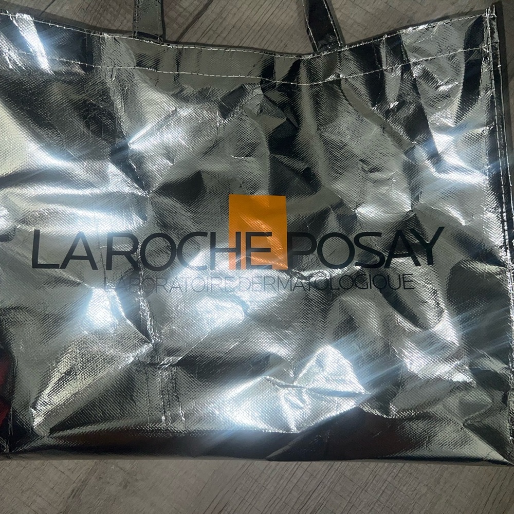 La Roche-Posay Silver Tote Bag